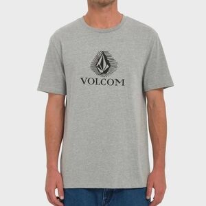NWT Volcom Mens OffShore Stone HTH Short Sleeve T- Shirt (Heather Grey),  Large